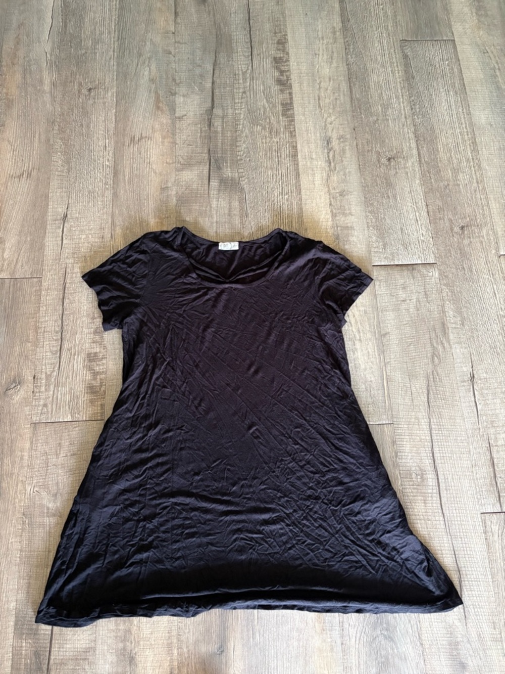 Maurices Black Short Sleeve A-Line Dress